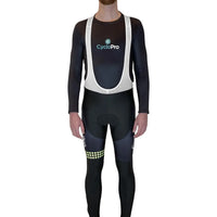 COLLANT CYCLISTE JAUNE LIBERTY+ - AUTOMNE - HOMME cuissard long homme GT-Cycle Outdoor Store XS Avec Bretelles