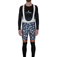 COLLANT CYCLISTE ORANGE ATMOSPHÈRE+ - HIVER collant thermique homme GT-Cycle Outdoor Store XS Avec Bretelles