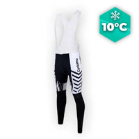 COLLANT CYCLISTE POUR FEMMES NOIRE ET BLANC - AUTOMNE Collant cyclisme femme CycloPro Avec XS