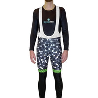 COLLANT CYCLISTE VERT ATMOSPHÈRE+ - AUTOMNE - HOMME cuissard long homme GT-Cycle Outdoor Store XS Avec Bretelles