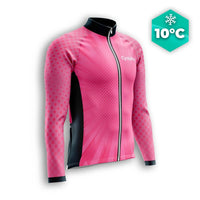 MAILLOT LONG DE CYCLISME AUTOMNE ROSE - SPEED+ maillot automne cyclisme GT-Cycle Outdoor Store S