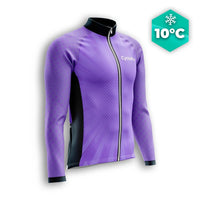 MAILLOT LONG DE CYCLISME AUTOMNE VIOLET - SPEED+ maillot automne cyclisme GT-Cycle Outdoor Store S