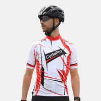 maillot cycliste homme rouge sensas 1