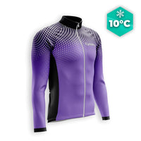 MAILLOT LONG DE CYCLISME AUTOMNE VIOLET - DIMENSION+ Maillot cycliste automne GT-Cycle Outdoor Store