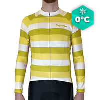 MAILLOT LONG DE CYCLISME JAUNE - HIVER - ÉVASION+ Maillot thermique homme GT-Cycle Outdoor Store S