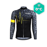 MAILLOT LONG DE CYCLISME JAUNE - HIVER - PULSATION+ Maillot thermique homme GT-Cycle Outdoor Store S