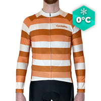 MAILLOT LONG DE CYCLISME ORANGE - HIVER - ÉVASION+ Maillot thermique homme GT-Cycle Outdoor Store S