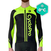 MAILLOT LONG DE CYCLISME VERT - HIVER - FLASH+ Maillot thermique homme GT-Cycle Outdoor Store XS