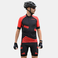 tenue cyclisme practical homme rouge ok