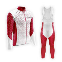 TENUE CYCLISTE AUTOMNE HOMME GRENAT - CUBIC+ tenue cyclisme homme CycloPro XS