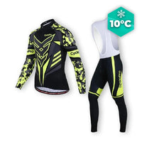 TENUE CYCLISTE AUTOMNE JAUNE - SQUAD+ tenue cyclisme homme CycloPro Avec 4XL