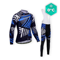 TENUE CYCLISTE HIVER BLEUE - DIRTY+ tenue de cyclisme CycloPro Avec XS