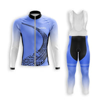 TENUE CYCLISTE HIVER HOMME BLEU - TRACE+ tenue cyclisme homme CycloPro XS