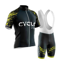 tenue cycliste ete cyclo jaune
