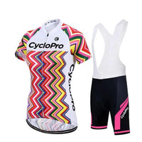 TENUE DE CYCLISME FEMME - ZIGZAG+ Tenue de cyclisme été CycloPro Avec 3XL