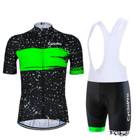 tenue cycliste ete galaxy verte