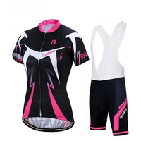 Tenue Vélo de Route Noire et Rose - Confort+ Tenue de cyclisme été GT-Cycle Outdoor Store L