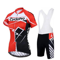 TENUE VÉLO DE ROUTE ROUGE - CONFORT+ Tenue de cyclisme été CycloPro Avec XS