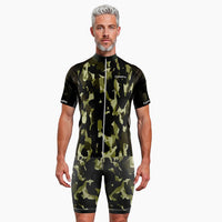 tenue cycliste ete militaro jaune