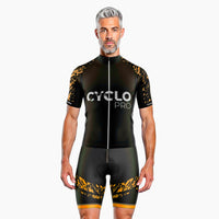 tenue cycliste ete cyclo orange