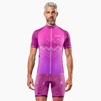 tenue cycliste ete wave violet rose