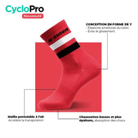 Chaussettes pour cycliste Rose Chaussettes respirantes X-TIGER Official Store