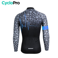 MAILLOT LONG DE CYCLISME BLEU - AUTOMNE - PULSATION+ Maillot long pour homme GT-Cycle Outdoor Store