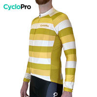 MAILLOT LONG DE CYCLISME JAUNE - HIVER - ÉVASION+ Maillot thermique homme GT-Cycle Outdoor Store