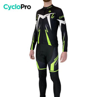 Tenue cycliste hiver Noire et Verte - Confort+ tenue de cyclisme hiver GT-Cycle Outdoor Store