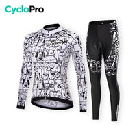 TENUE VÉLO FEMME HIVER - PETS+ tenue de cyclisme CycloPro Sans XS