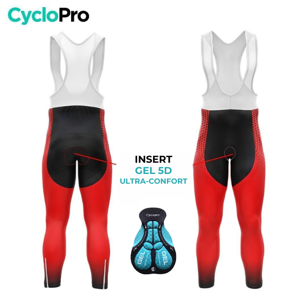Roupa de ciclismo de outono do homem vermelho - dimensão+