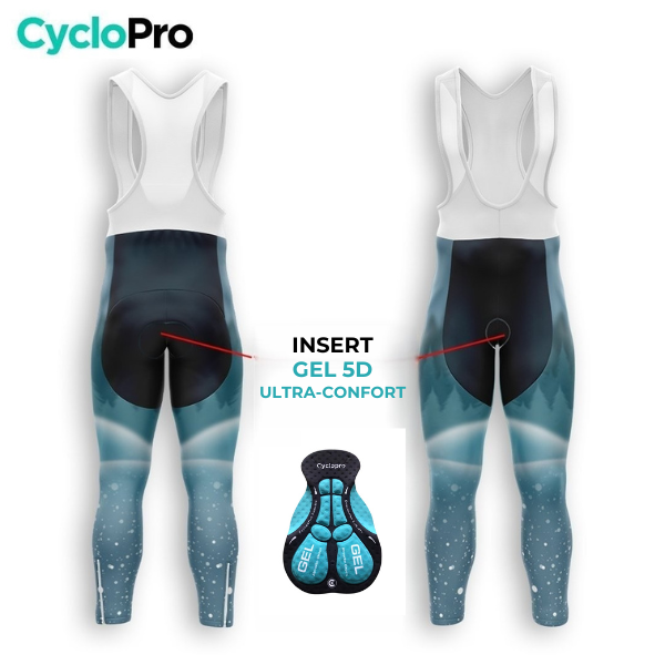 Ciclista de inverno Winter Man Bleu - Snow+