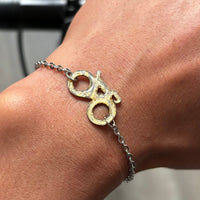 Bracelet velo feuille Or