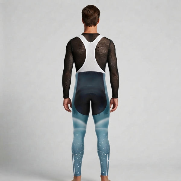 Homem de outono / ciclista azul - neve+