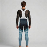 Homem de outono / ciclista azul - neve+