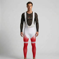 COLLANT CYCLISTE AUTOMNE HOMME ROUGE  CRISTAL
