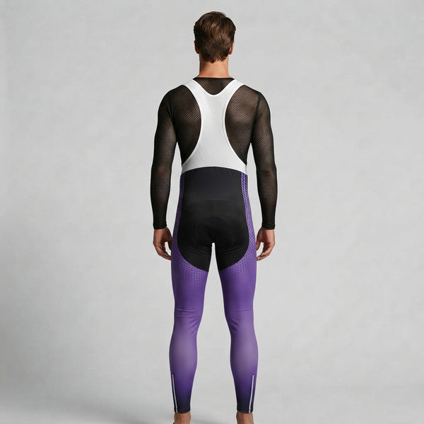 COLLANT CYCLISTE HIVER HOMME VIOLET DIMENSION 1