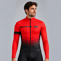 Maillot cycliste hiver Rouge - Agility
