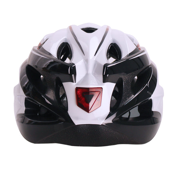 casque velo visiere blanc et rouge adventure 3