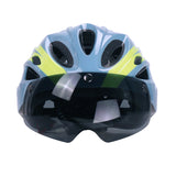 casque velo visiere bleu et jaune adventure 2