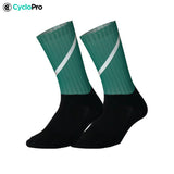 chaussettes cyclisme Pro Max turquoises 1