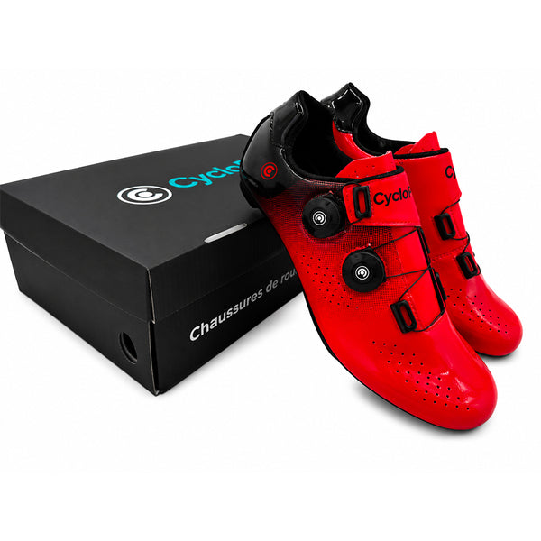 chaussures route cyclisme speedmax rouge 1