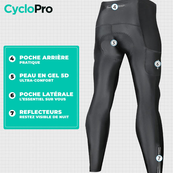 Ciclista térmico masculino - Practical+