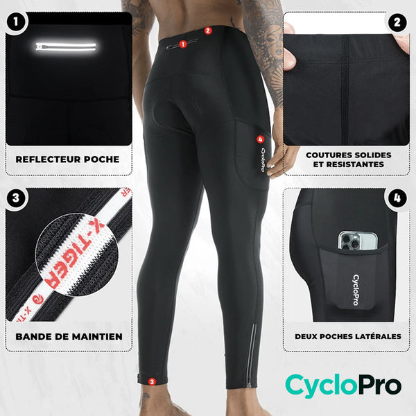 Ciclista térmico masculino - Practical+