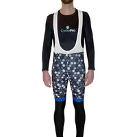 COLLANT CYCLISTE BLEU ATMOSPHÈRE+ - AUTOMNE cuissard long homme GT-Cycle Outdoor Store XS Avec Bretelles 