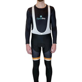 COLLANT CYCLISTE ORANGE ÉVASION+ - AUTOMNE - HOMME cuissard long homme GT-Cycle Outdoor Store XS Avec Bretelles 