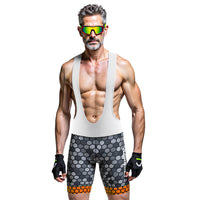 cuissard cycliste homme atmosphere orange