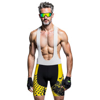 cuissard cycliste homme vintage jaune