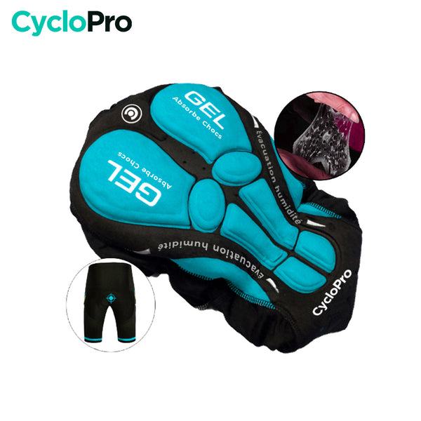 Roupa de ciclismo em outono preto e verde - Comfort+