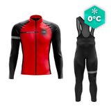 Roupa de ciclismo de inverno vermelho - eklïps